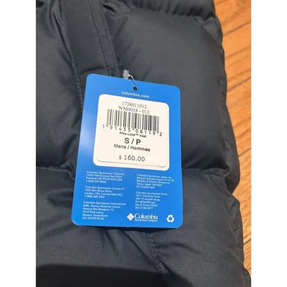 Columbia Men's‎ Pike Lake Omni Heat Vest, Small New With Tags